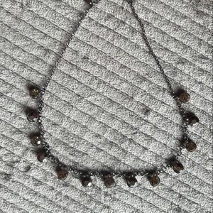 Vintage Lia Sophia - Roulette Silver and Black Necklace